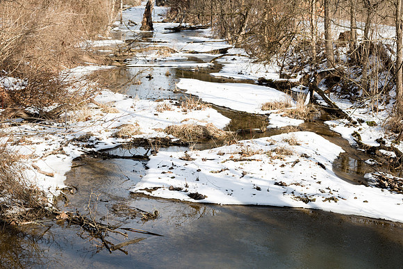Towpath Ira Road Snow Canal