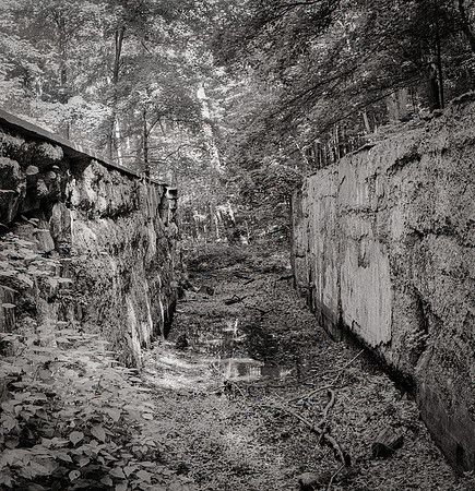 Towpath Lock in Summer