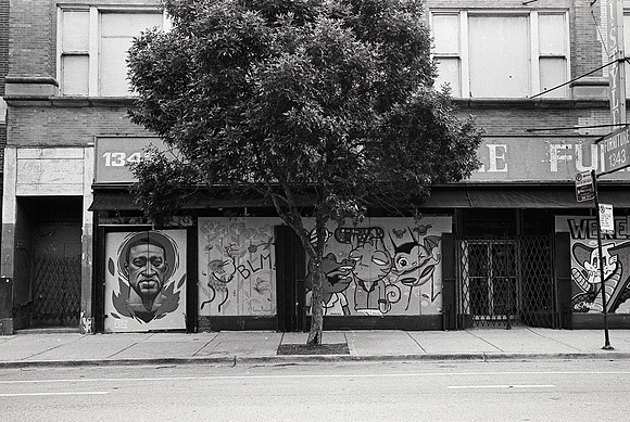 Chicago Black Lives Matter Store Front Art