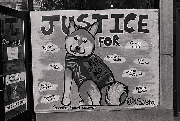 Chicago Black Lives Matter Store Front Art-6