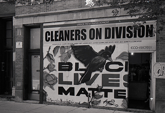 Chicago Black Lives Matter Store Front Art-9