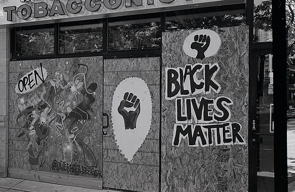 Chicago Black Lives Matter Store Front Art-10