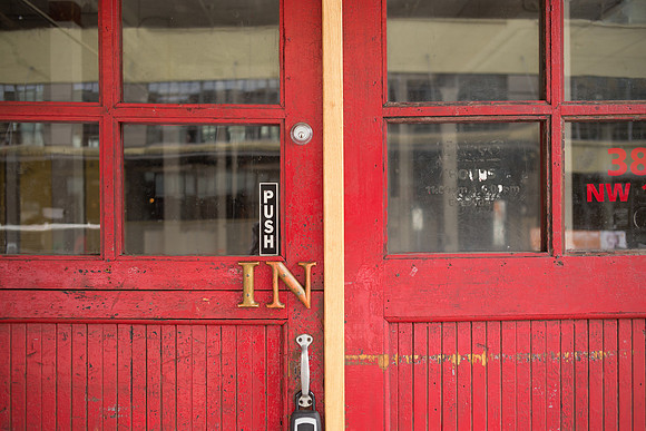 Portland OR Firehouse Door